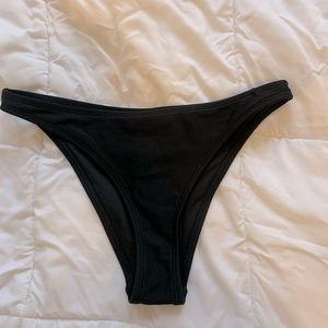 black bikini bottoms